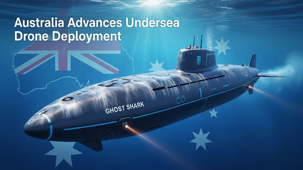 Australia deploys the XL uncrewed undersea vehicle Ghost Shark with Anduril’s support, enhancing Indo-Pacific maritime security and demonstrating rapid defense innovation.