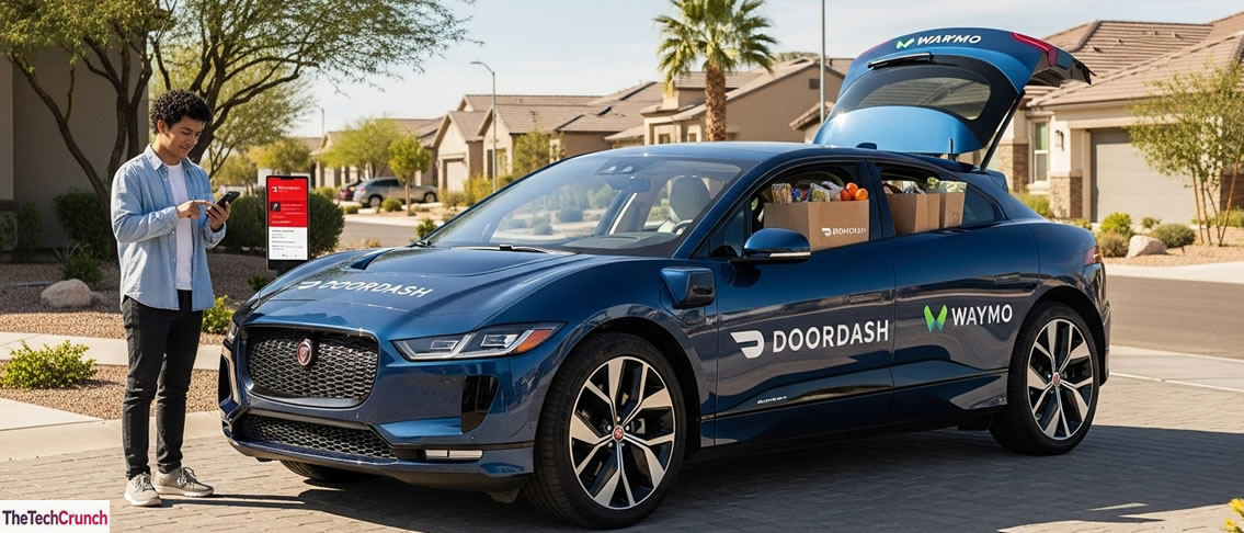 Waymo joins DoorDash delivery drive