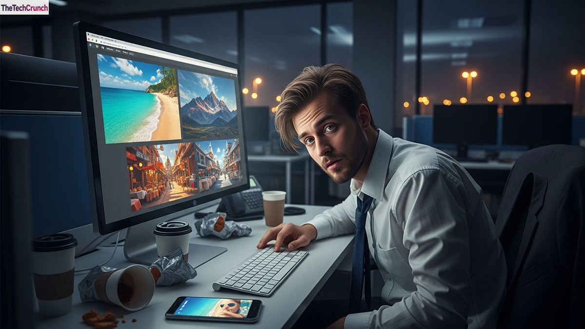 AI fakes summer vacation photos