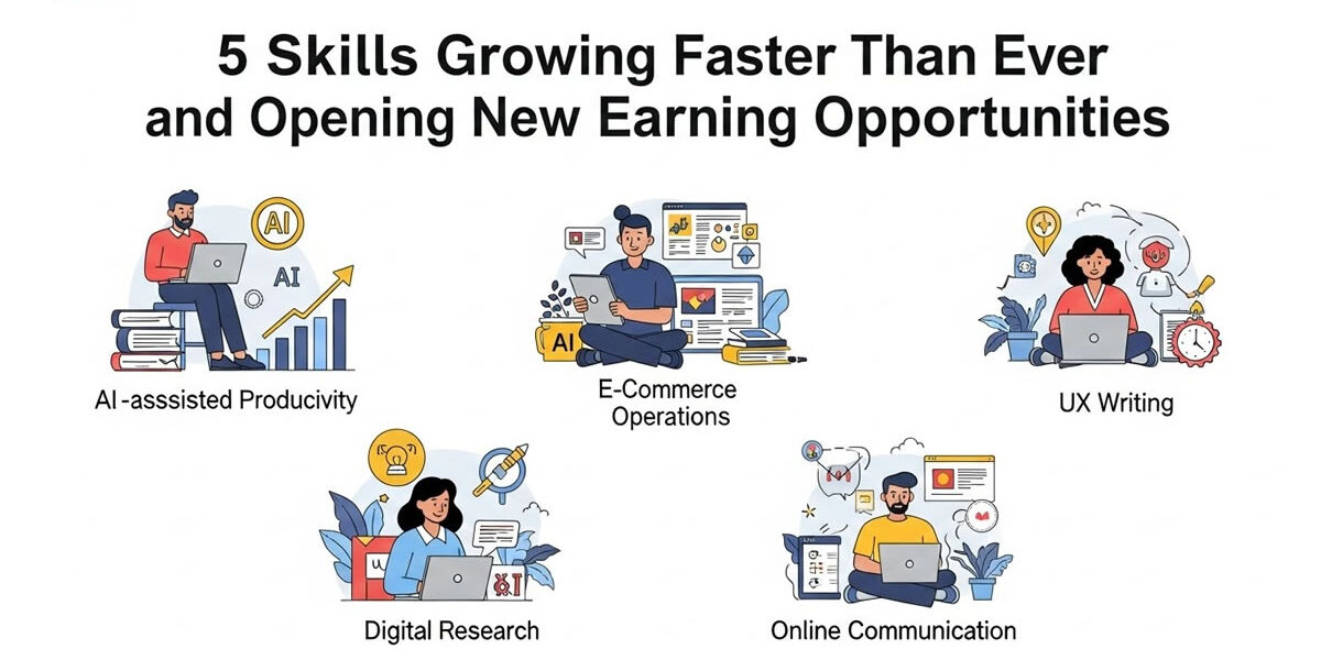 5 Skills Growing Faster Than Ever and Opening New Earning Opportunities