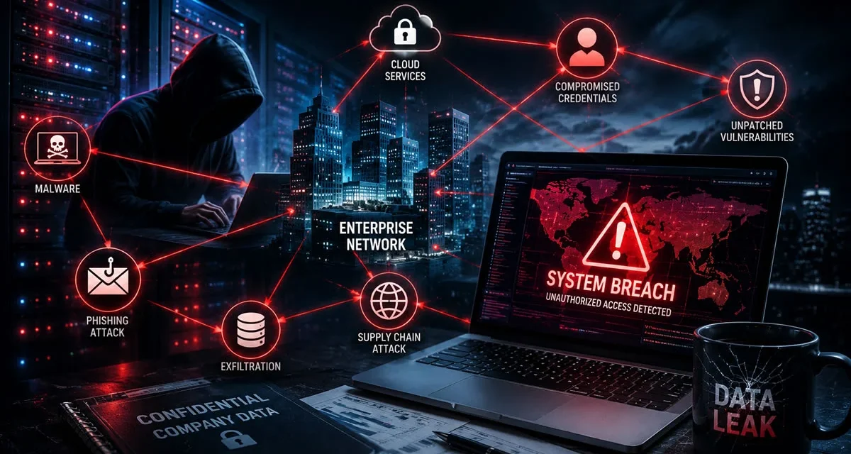 Cybercrime Enterprise Networks Security Leaks 2026