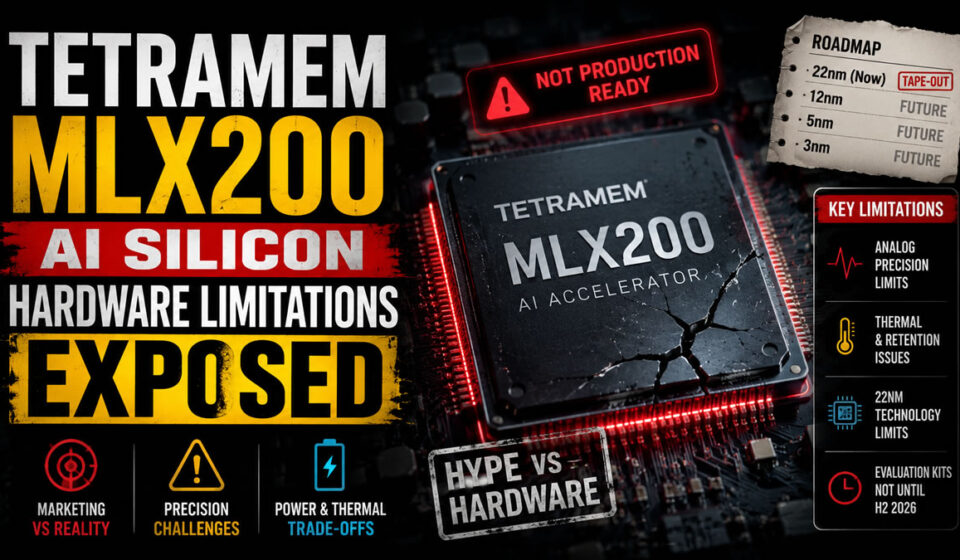TetraMem MLX200 AI Silicon Hardware Limitations Exposed