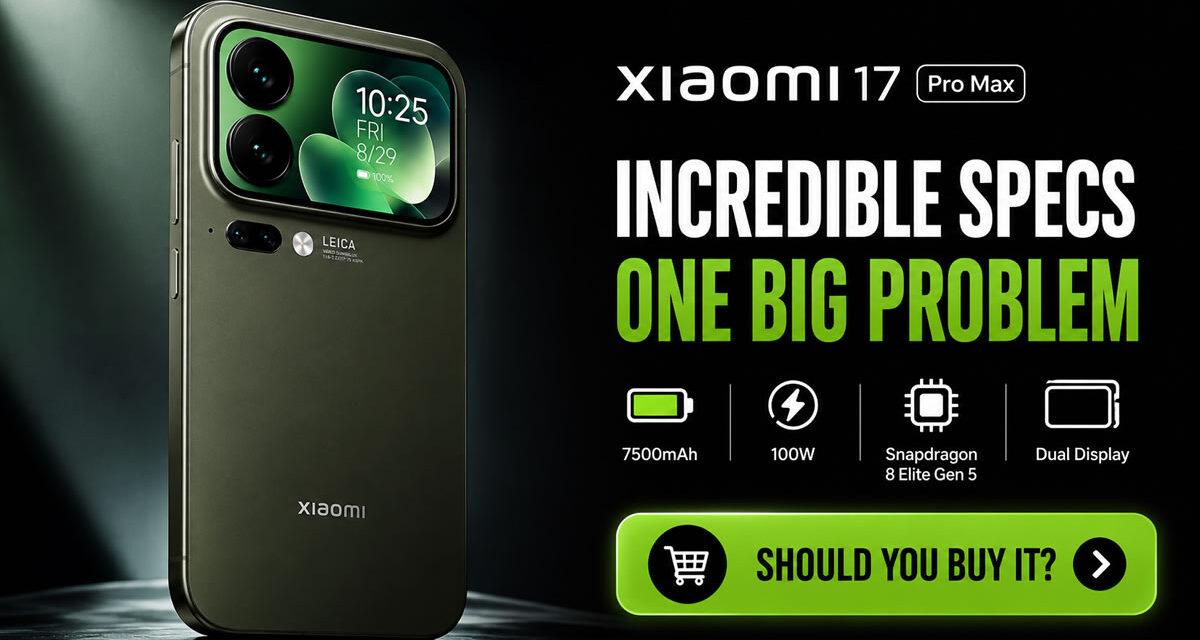 Xiaomi 17 Pro Max Has Incredible Specs and One Big Problem