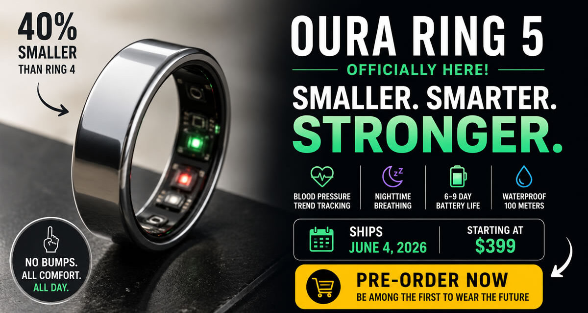 Oura Ring 5 Is Officially Smaller Than Your Wedding Band